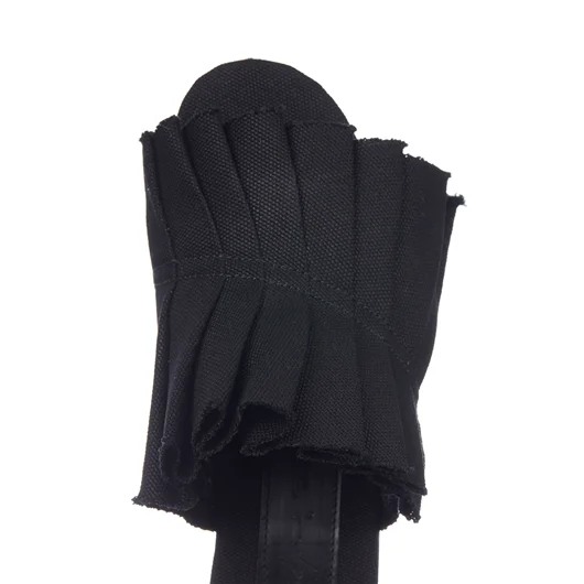 YOHJI YAMAMOTO SANDALO IN CANVAS PLISSETTATO Presa