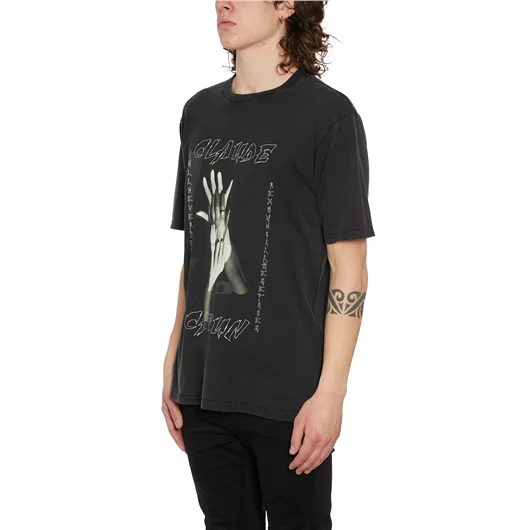 DEATHMASK T-SHIRT GIROCOLLO IN COTONE Smaltimento dello stoccaggio