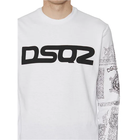 DSQUARED T-SHIRT IN COTONE CON STAMPA Offerte speciali