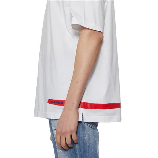DSQUARED T-SHIRT IN COTONE CON STAMPA Enormi risparmi