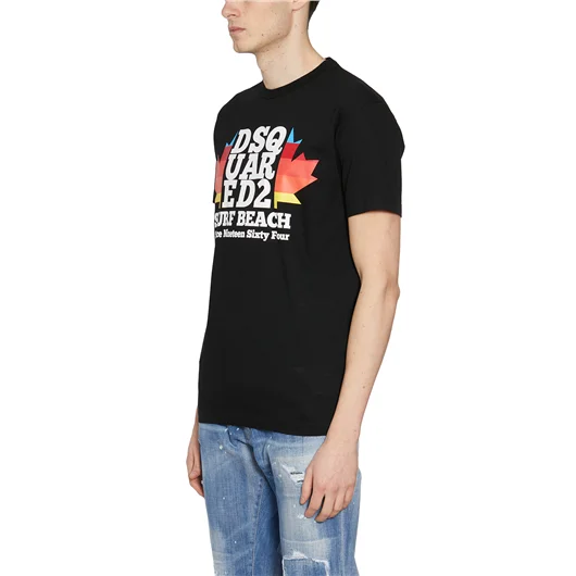 DSQUARED T-SHIRT IN COTONE CON STAMPA Prezzo basso