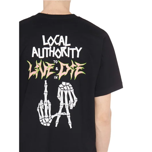 LOCAL AUTHORITY T-SHIRT IN COTONE LA BONES Rilascio limitato
