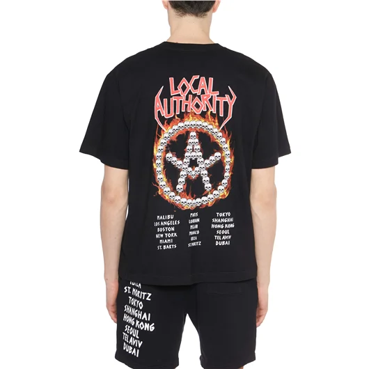 LOCAL AUTHORITY T-SHIRT IN COTONE TRI SKULL O SHOP Fino al 55% di sconto
