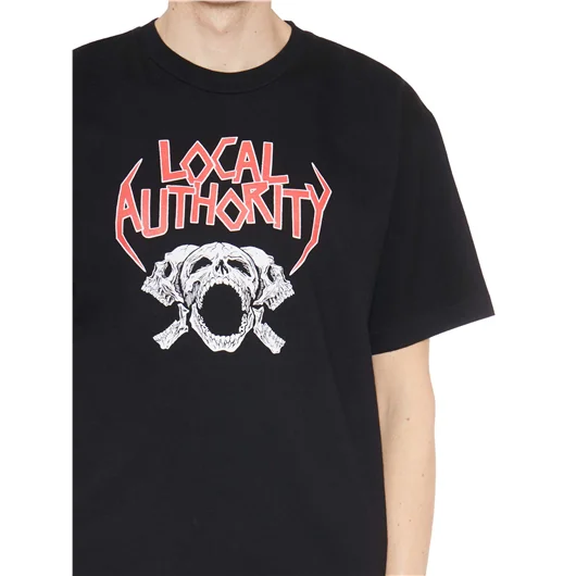 LOCAL AUTHORITY T-SHIRT IN COTONE TRI SKULL O SHOP Fino al 55% di sconto