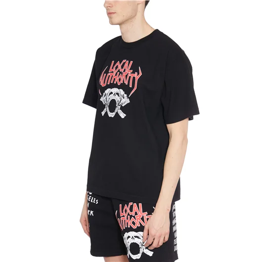LOCAL AUTHORITY T-SHIRT IN COTONE TRI SKULL O SHOP Fino al 55% di sconto