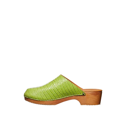 FIGURE DECORATIVE ZOCCOLI IN PELLE E LEGNO In Linea