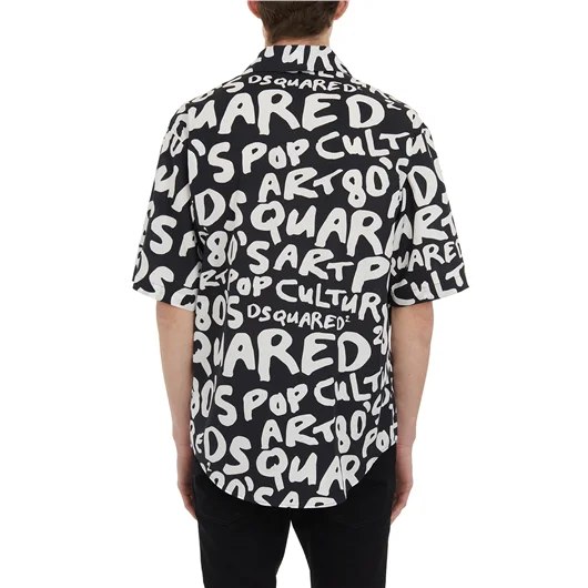 DSQUARED CAMICIA BOWLING STAMPA ALLOVER Qualità Garantita