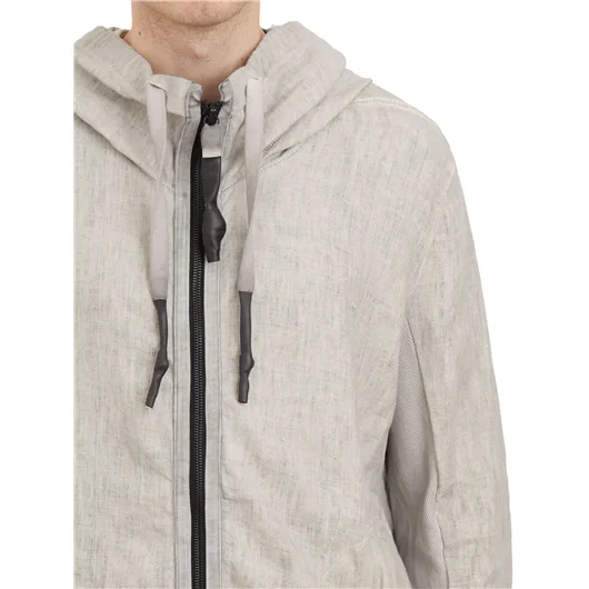 69 BY ISAAC SELLAM FELPA CON ZIP E CAPPUCCIO Sottocosto