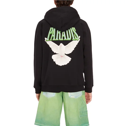 3PARADIS FELPA IN COTONE CON ZIP E CAPPUCCIO Sconto
