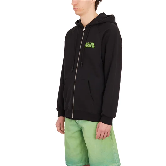 3PARADIS FELPA IN COTONE CON ZIP E CAPPUCCIO Sconto