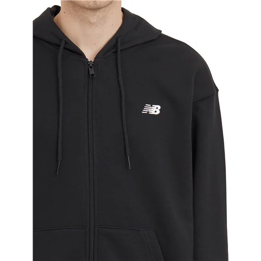 NEW BALANCE FELPA IN COTONE CON ZIP E CAPPUCCIO Online