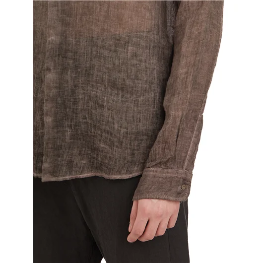 POEME BOHEMIEN CAMICIA COREANA IN LINO Moda