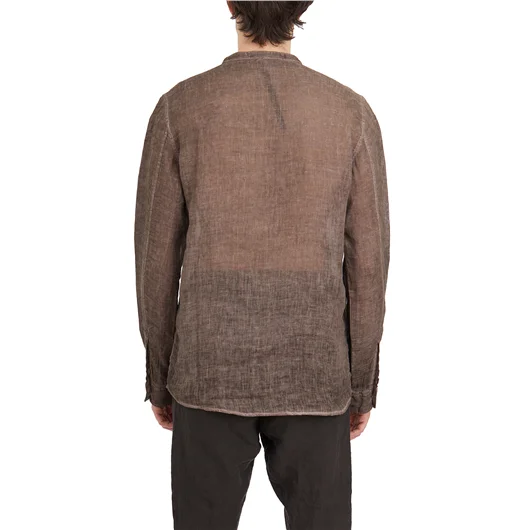 POEME BOHEMIEN CAMICIA COREANA IN LINO Moda