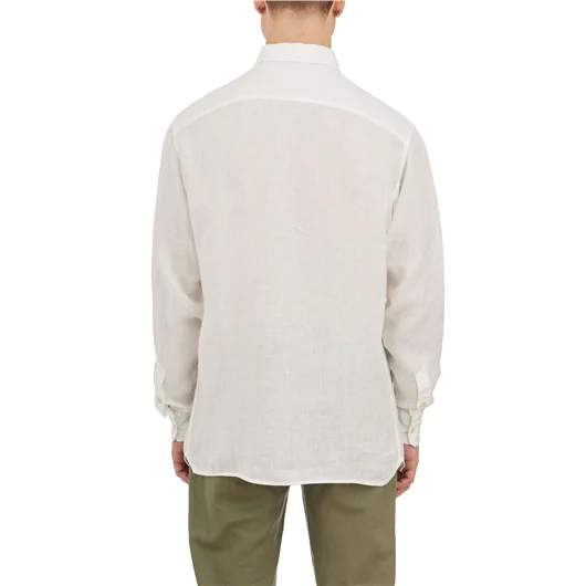 PAOLO PECORA CAMICIA IN LINO Grande vendita
