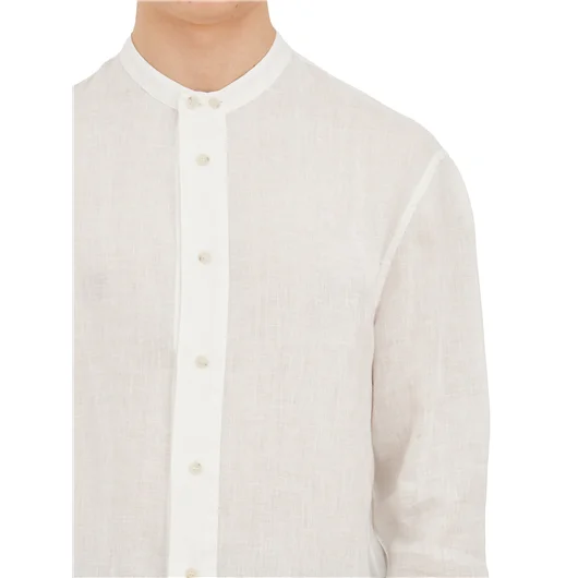 PAOLO PECORA CAMICIA IN LINO Fornitura limitata