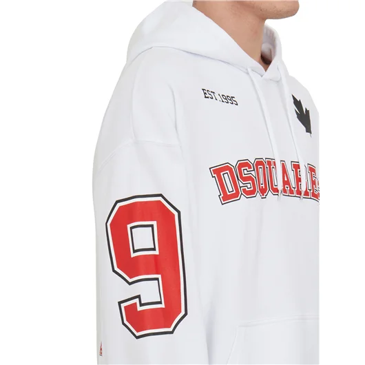 DSQUARED FELPA LOGO CON CAPPUCCIO Offerta settimanale