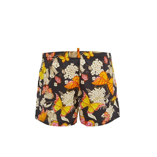 DSQUARED BOXER DA BAGNO MIDI FLOWER Ritorno libero