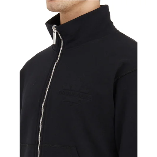 DSQUARED FELPA IN COTONE CON ZIP ACQUISTA ORA