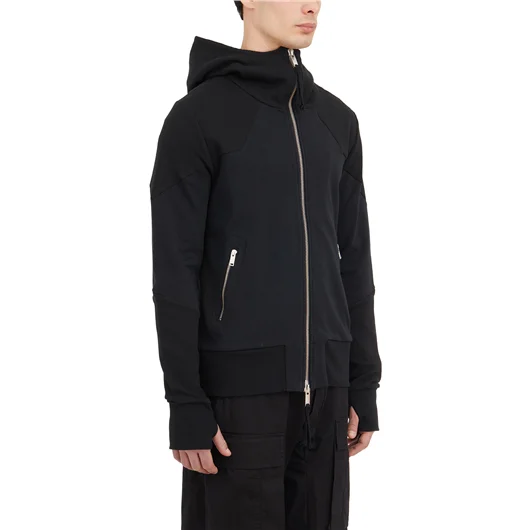 THOM KROM FELPA CON CAPPUCCIO E ZIP Offerta speciale della fabbrica