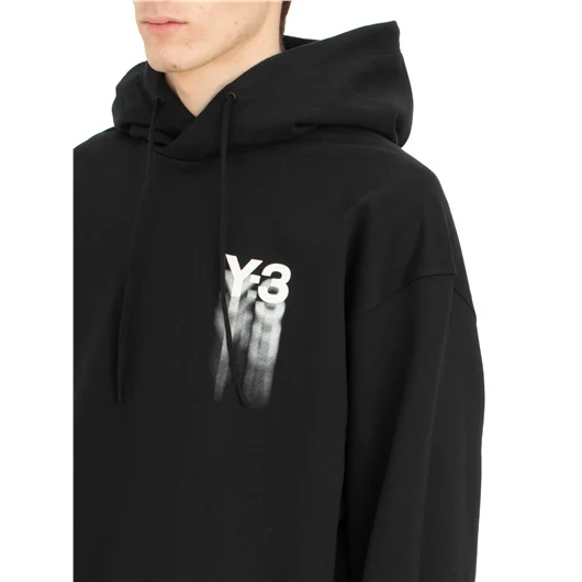 Y-3 FELPA LOGO CON CAPPUCCIO Fino al 55% di sconto