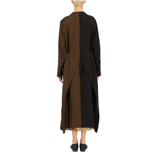 UMA WANG CAPPOTTO CENT MISTO LINO Trasporto libero internazionale