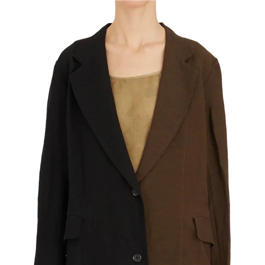 UMA WANG CAPPOTTO CENT MISTO LINO Trasporto libero internazionale