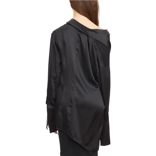 ANN DEMEULEMEESTER CAMICIA JOTIE IN SATIN Limitato a 3 giorni