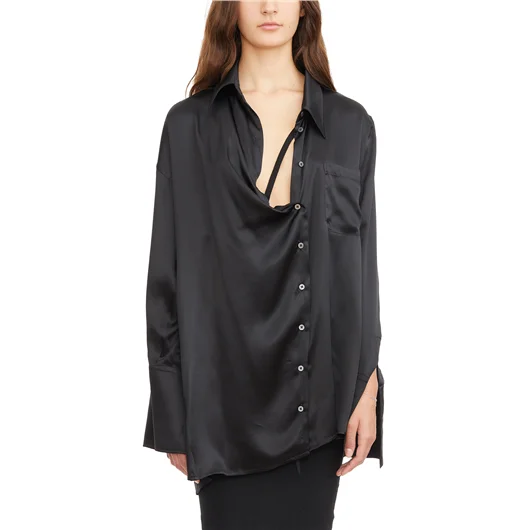 ANN DEMEULEMEESTER CAMICIA JOTIE IN SATIN Limitato a 3 giorni