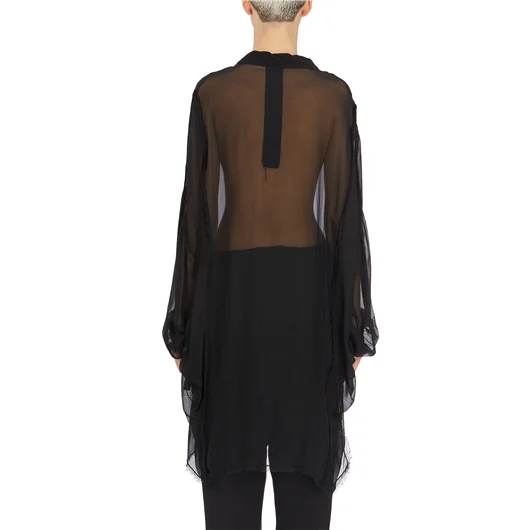 SANCTAMUERTE CAMICIA OVER IN VISCOSA E SETA Duty-free