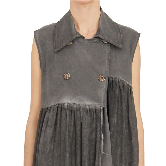 SANCTAMUERTE GILET LUNGO COMBINATO Vendite Flash
