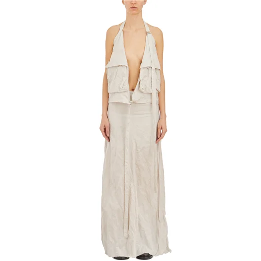 ANN DEMEULEMEESTER GILET CARGO IN COTONE Nuova