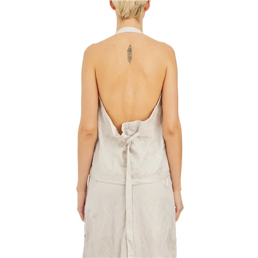 ANN DEMEULEMEESTER GILET CARGO IN COTONE Nuova
