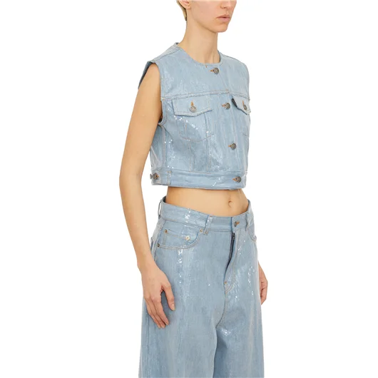 HAIKURE GILET CON PAILLETTES MOD. JUDY Moda