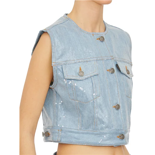 HAIKURE GILET CON PAILLETTES MOD. JUDY Moda