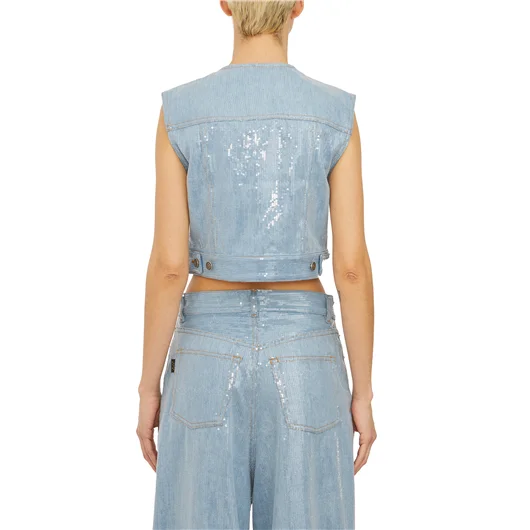 HAIKURE GILET CON PAILLETTES MOD. JUDY Moda