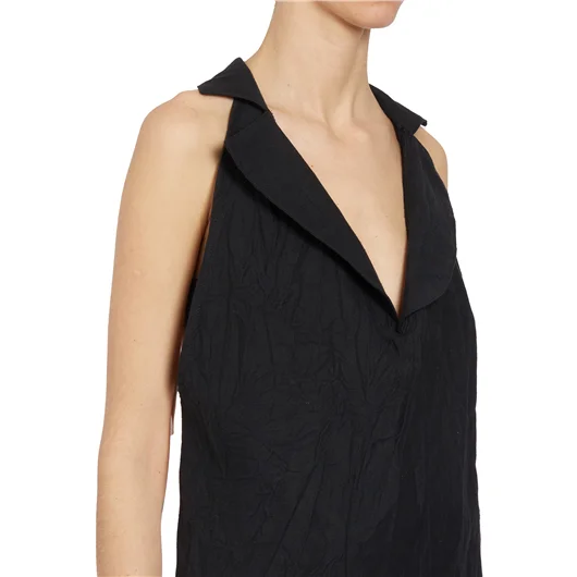 NOSTRASANTISSIMA GILET IN LINO CON REVER Spedizione gratuita