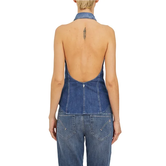 DONDUP GILET IN DENIM Sconto di tempo limitato