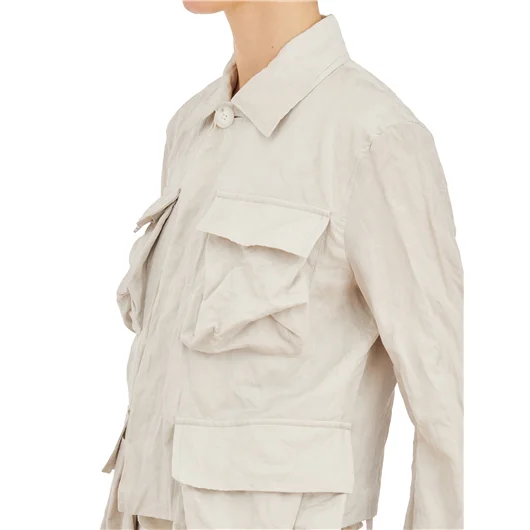 ANN DEMEULEMEESTER CARGO JACKET ULTRA LIGHT Grande vendita