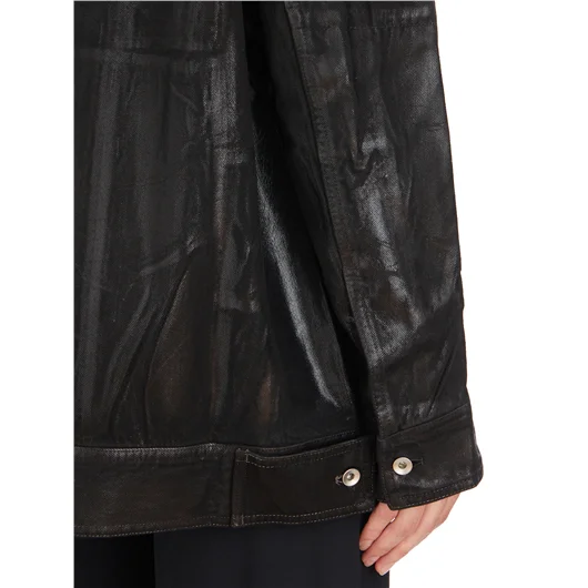RICK OWENS DRKSHDW GIACCA IN COTONE SPALMATO TEC WORKER Vendite stagionali