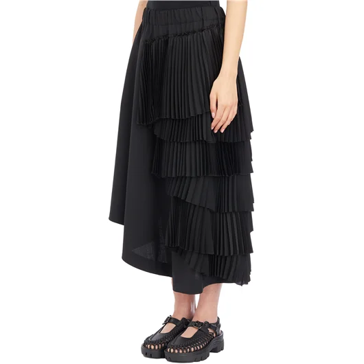 COMME DES GARCONS NOIR GONNA IN LANA A BALZE Offerta Giorno del Papà