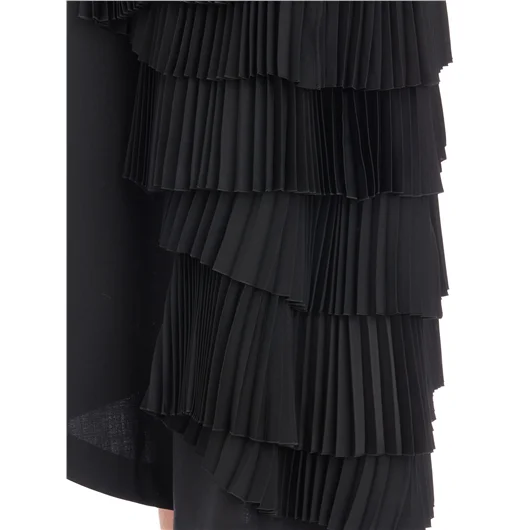 COMME DES GARCONS NOIR GONNA IN LANA A BALZE Offerta Giorno del Papà