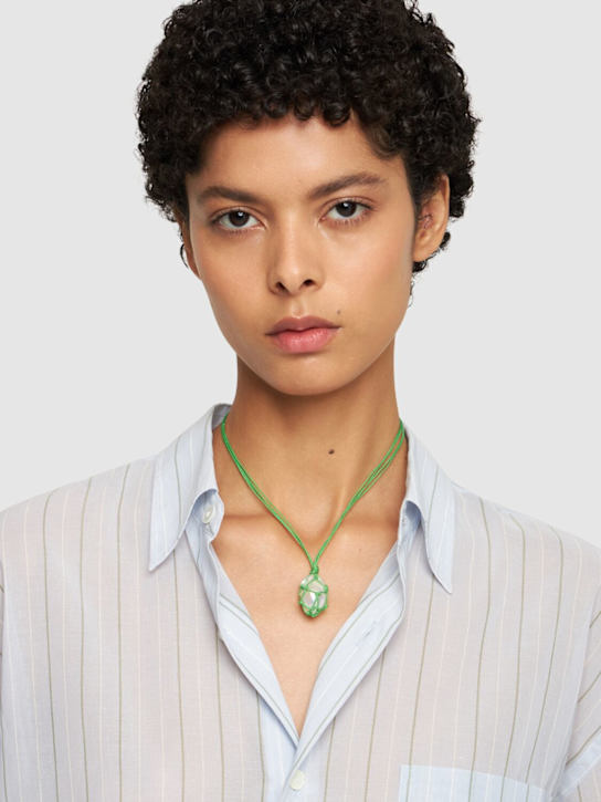 Luisaviaroma Collana in cotone con perla Online