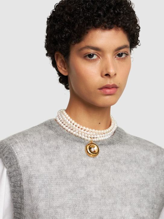 Luisaviaroma Collana con perle e cristalli Hotsell