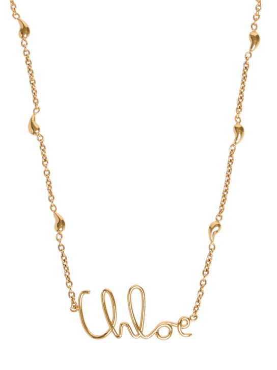 Luisaviaroma Collana con logo Chloé
