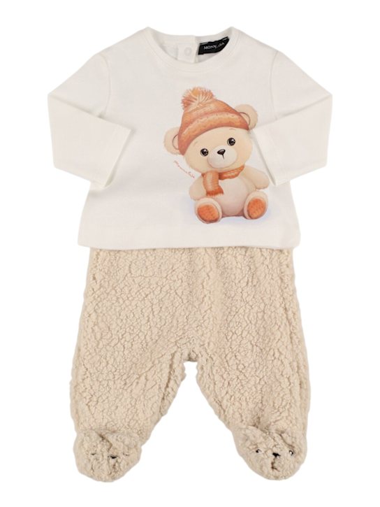 Luisaviaroma T-shirt in jersey di cotone e pantaloni in teddy