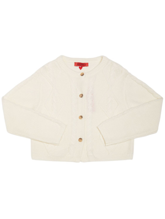 Luisaviaroma Cardigan in maglia di misto lana Saldi