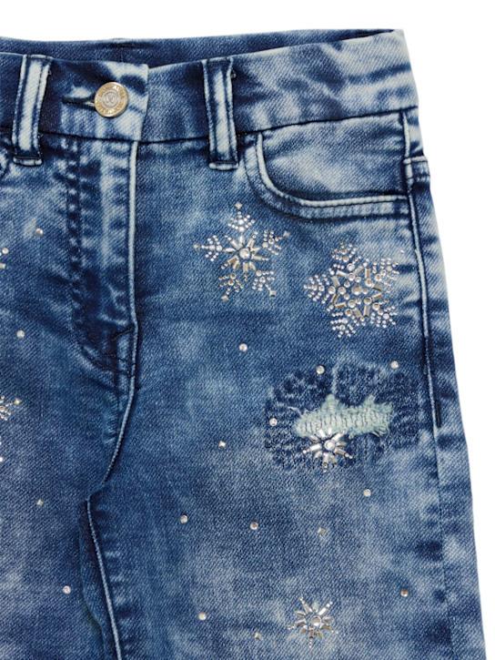Luisaviaroma Jeans dritti in cotone con decorazioni In Saldo