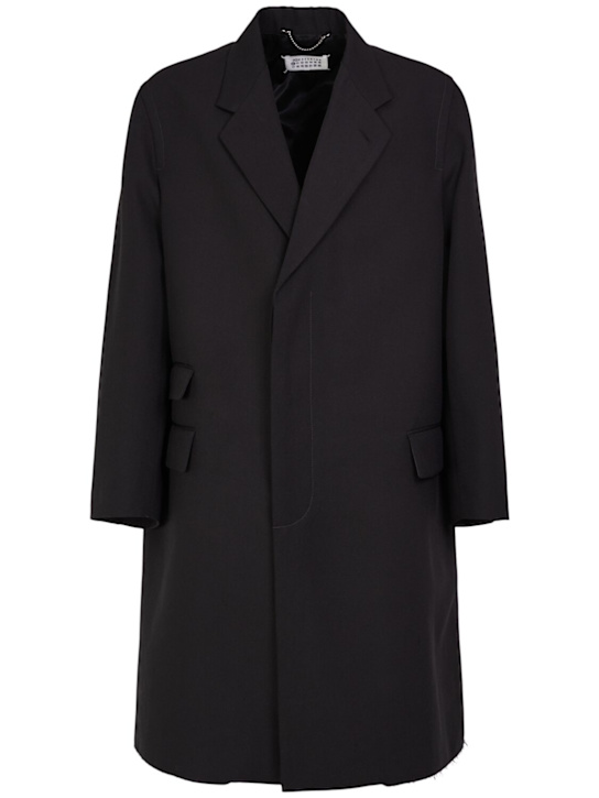 Luisaviaroma Cappotto in tela di lana e seta Comprare a buon mercato