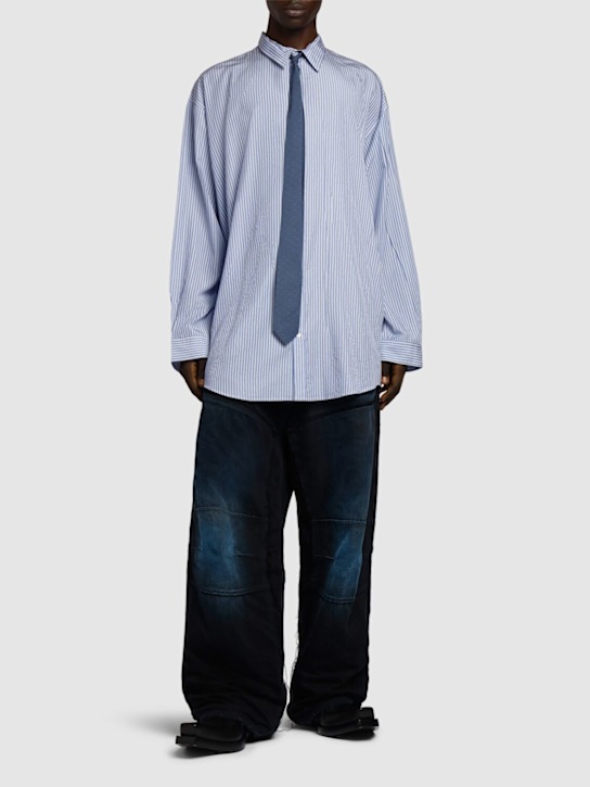 Luisaviaroma Camicia in popeline morbido a righe Ultimi due giorni