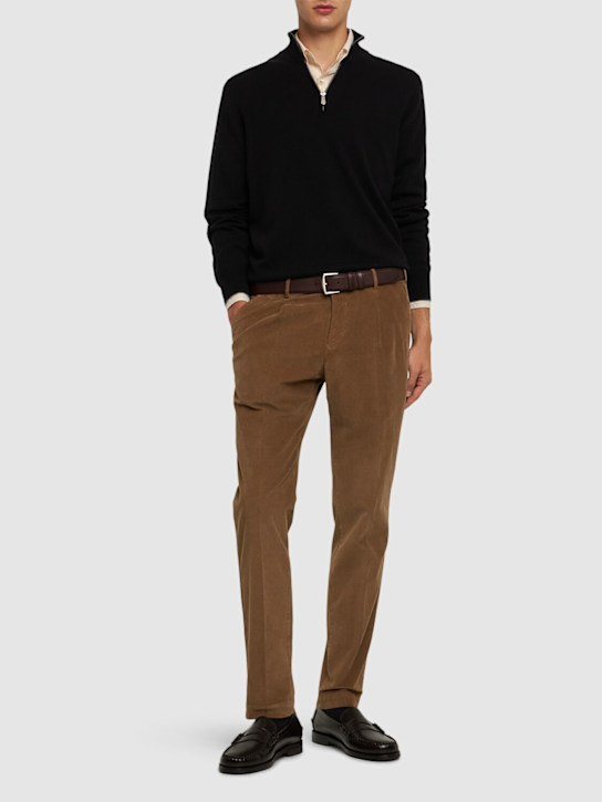 Luisaviaroma Pantaloni Master in misto raso di cotone stretch Black Friday Prezzi